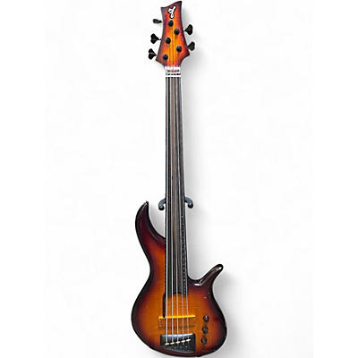 Used F Bass AC5 Sunburst Electric Bass Guitar