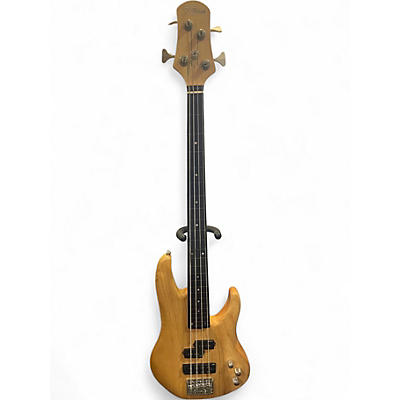 Used F Brock Fretless Bass Natural Electric Bass Guitar