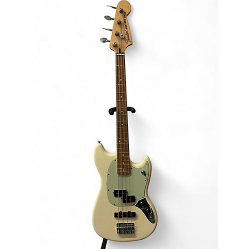 Fender Used FENDER MUSTANG PJ BASS Olympic White Electric Bass Guitar Olympic White