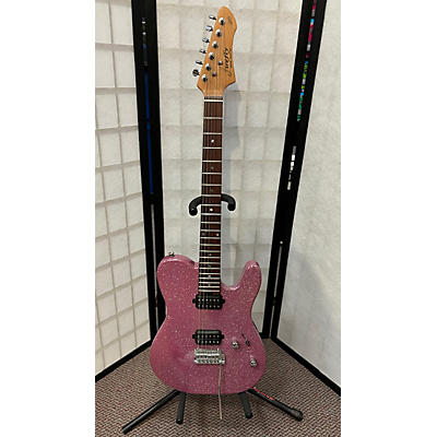 Firefly Used FIREFLY FFMN PINK SPARKLE Solid Body Electric Guitar