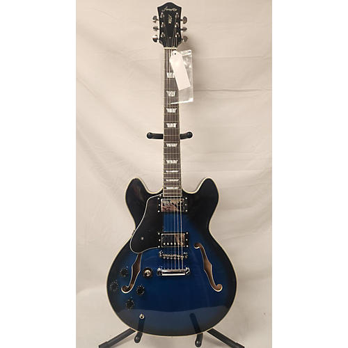 Used FIREFLY JSN FF338 Blue Burst Hollow Body Electric Guitar Blue Burst