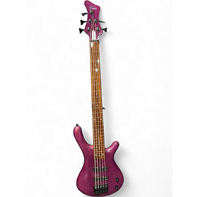 Used Fame Baphomet Purple Electric Bass Guitar