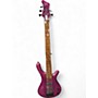 Used Fame Baphomet Purple Electric Bass Guitar Purple