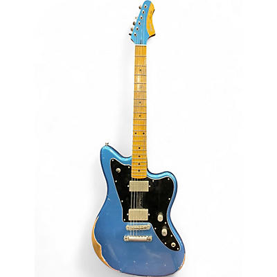 Used Fano Guitars Alt De Facto SP6 Heavy Distress Lake Placid Blue Solid Body Electric Guitar