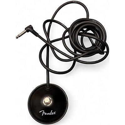 Used Fender 1-Button Footswitch for Mustang and Blues Junior Amps Black Pedal