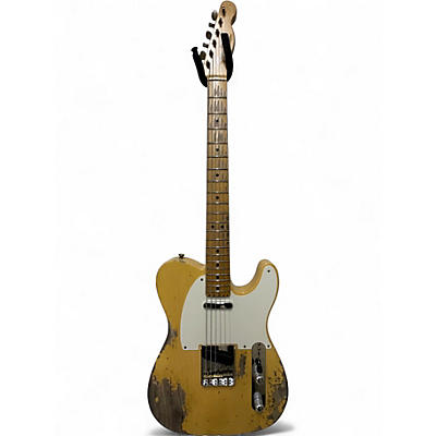 Used Fender 1952 Heavy Relic Telecaster TV Yellow Solid Body Electric Guitar