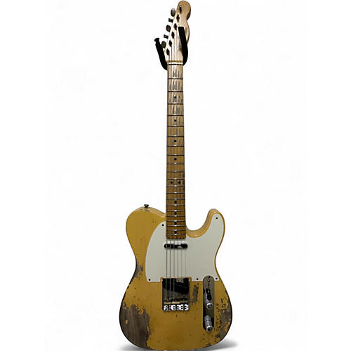 Used Fender 1952 Heavy Relic Telecaster TV Yellow Solid Body Electric Guitar TV Yellow
