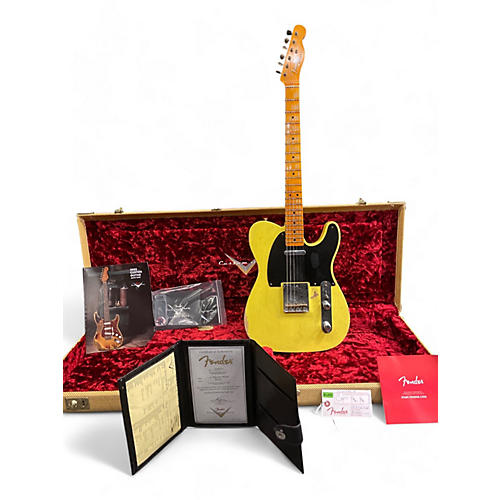 Fender Used Fender 1952 Relic Telecaster Graffiti Yellow Solid Body Electric Guitar Graffiti Yellow