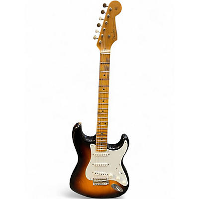 Used Fender 1954 70th Anniversary Custom Wide Fade Jrn Relic Starocaster 2 Color Sunburst Solid Body Electric Guitar