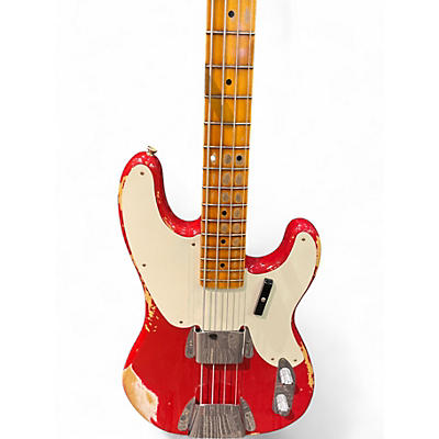 Used Fender 1955 Reissue Precision Bass RED Electric Bass Guitar