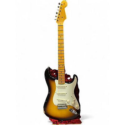 Used Fender 1957 Relic Stratocaster 2 Color Sunburst Solid Body Electric Guitar