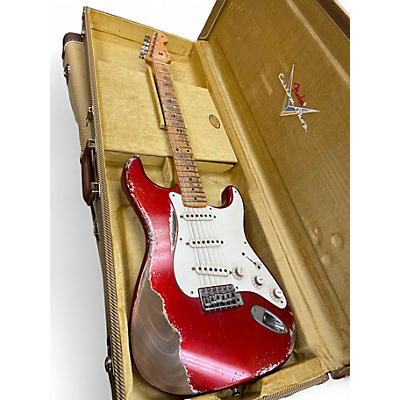 Used Fender 1958 Heavy Relic Stratocaster POISON APPLE RED Solid Body Electric Guitar
