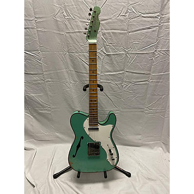 Fender Used Fender 1960 Relic Telecaster Thinline Custom Seafoam Sparkle Solid Body Electric Guitar