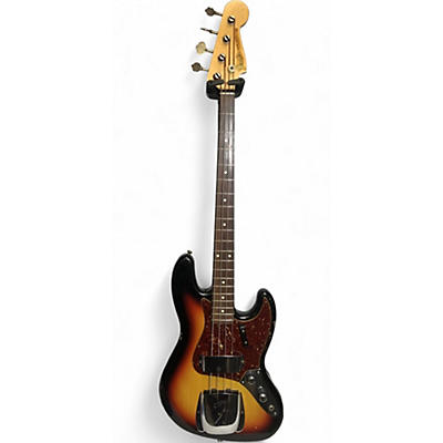 Used Fender 1960 jAZZ bASS cUSTOM SHOP REISSUE 2 Color Sunburst Electric Bass Guitar