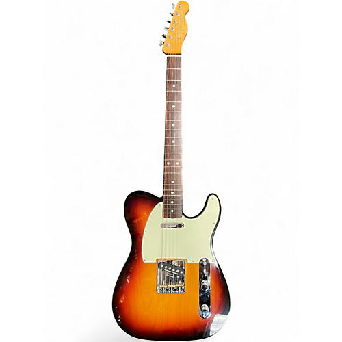 Used Fender 1962 American Vintage Telecaster Custom 3 Color Sunburst Solid Body Electric Guitar 3 Color Sunburst