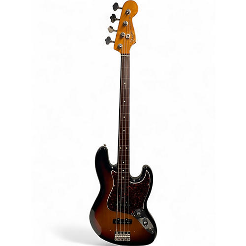 Used Fender 1962 Reissue Jazz Bass 3 Tone Sunburst Electric Bass Guitar 3 Tone Sunburst