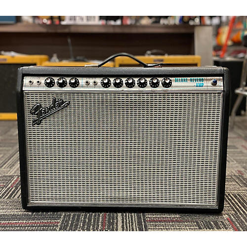 Used Fender 1968 Custom Deluxe Reverb 22W 1x12 Tube Guitar Combo Amp