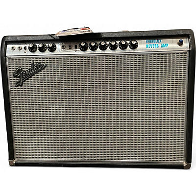 Used Fender 1968 Custom Vibrolux Reverb Tube Guitar Combo Amp