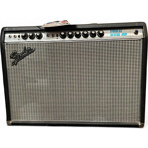 Used Fender 1968 Custom Vibrolux Reverb Tube Guitar Combo Amp