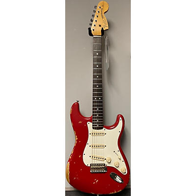 Fender Used Fender 1968 Heavy Relic Stratocaster Candy Apple Red Solid Body Electric Guitar