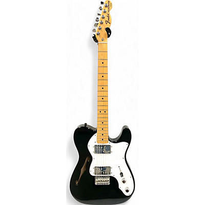 Fender Used Fender 1972 American Vintage Telecaster Thinline Black Solid Body Electric Guitar