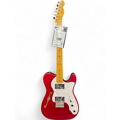 Used Fender 1972 American Vintage Telecaster Thinline Candy Apple Red Solid Body Electric Guitar
