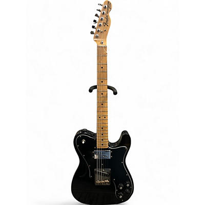 Fender Used Fender 1972 Reissue Custom Telecaster Black Solid Body Electric Guitar