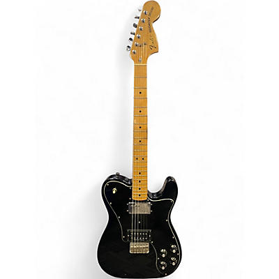 Used Fender 1972 Reissue Telecaster Deluxe Black Solid Body Electric Guitar