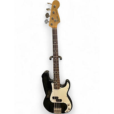 Used Fender 1980's Fender Precision Bass MIJ Black Electric Bass Guitar