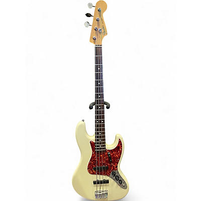 Used Fender 1980s Jazz Bass Antique Ivory Electric Bass Guitar