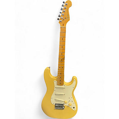 Used Fender 1980s Stratocaster Vintage Yellow Solid Body Electric Guitar