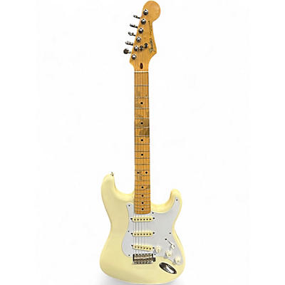 Used Fender 1989 MIJ Standard Stratocaster Vintage White Solid Body Electric Guitar