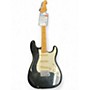Used Fender 2 Knob Stratocaster Black Solid Body Electric Guitar Black