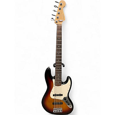 Used Fender 2004 American Jazz Bass V 3 Color Sunburst Electric Bass Guitar