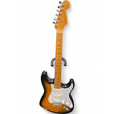 Used Fender 40th Limited Edition 1954 Stratocaster 2 Tone Sunburst Solid Body Electric Guitar