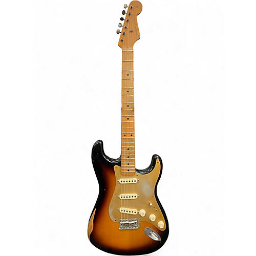 Used Fender 50S ROADWORN STRATOCASTER 2 Color Sunburst Solid Body Electric Guitar 2 Color Sunburst