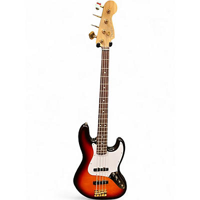 Used Fender 50th anniversary Jazz Bass 3 Color Sunburst Electric Bass Guitar