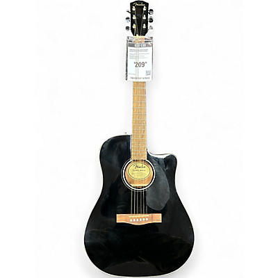 Used Fender 60SDCE Black Acoustic Electric Guitar