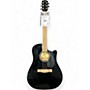 Used Fender 60SDCE Black Acoustic Electric Guitar Black