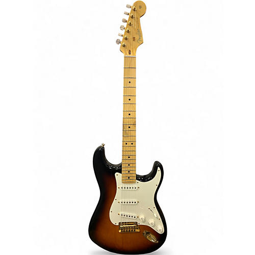 Used Fender 60th Anniversary Commemorative American Standard Stratocaster 2 Color Sunburst Solid Body Electric Guitar 2 Color Sunburst