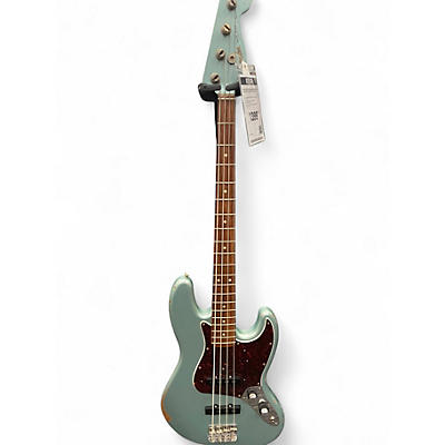 Used Fender 60th anniversary road worn jazz bass Silver Electric Bass Guitar