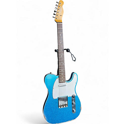 Used Fender 61 TELECASTER CUSTOM SHOP RELIC BLUE SPARKLE Solid Body Electric Guitar BLUE SPARKLE