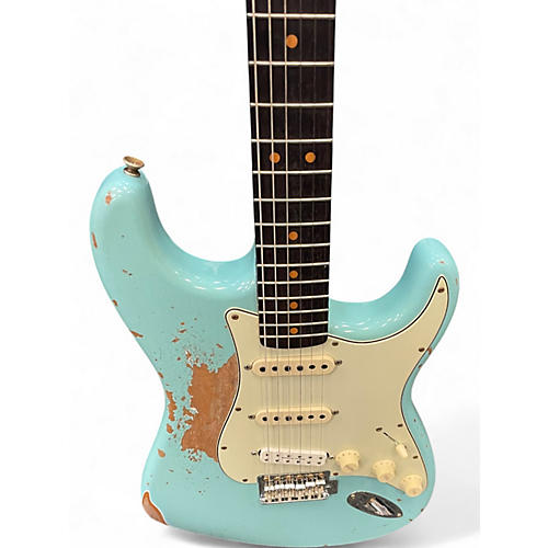 Used Fender 64 L-SERIES STRAT HREL Daphne Blue Solid Body Electric Guitar Daphne Blue