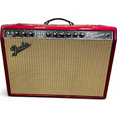 Used Fender '65 Deluxe Reverb FSR Pink Paisley Limited Edition 22W Tube Guitar Combo Amp