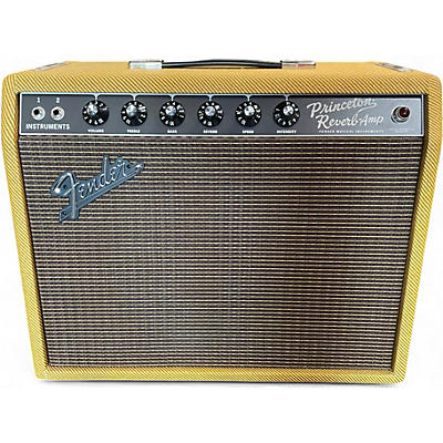 Used Fender 65 Princeton Reverb 1x10 15W Tube Guitar Combo Amp