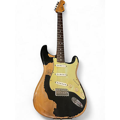 Used Fender 65 stratocaster closet classic Black Solid Body Electric Guitar