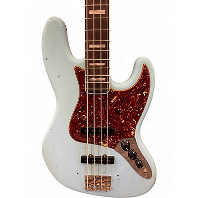 Used Fender 66 Jazz Bass Journeyman Custom Shop Daphne Blue Electric Bass Guitar