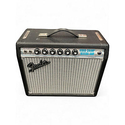 Used Fender 68 CUSTOM VIBRO CHAMP REVERB 5W 1X10 Tube Guitar Combo Amp