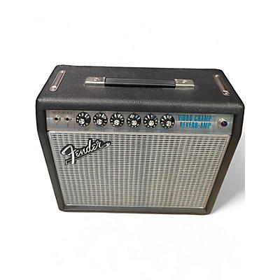 Used Fender 68' CUSTOM VIBRO CHAMP REVERB Tube Guitar Combo Amp