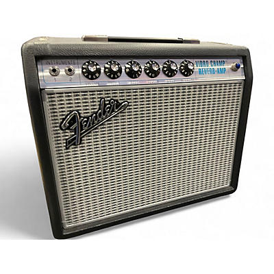 Used Fender 68' CUSTOM VIBRO CHAMP REVERB Tube Guitar Combo Amp